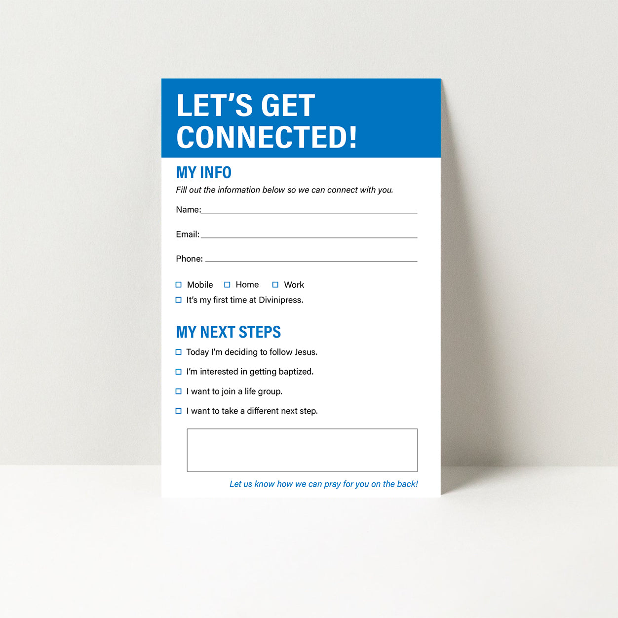 Get Connected Card